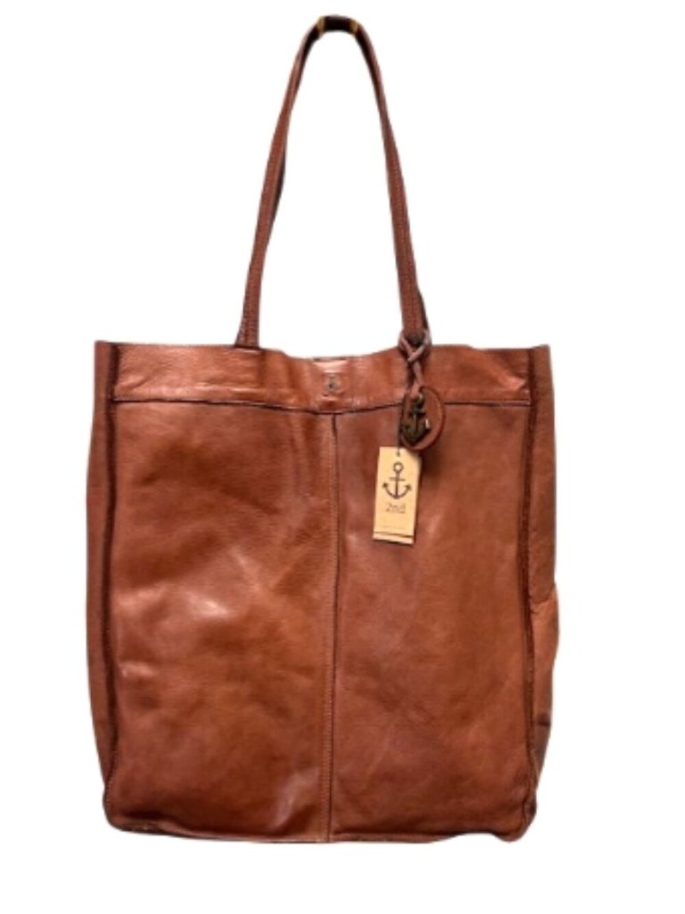 Harbour 2nd Brown Large Leather Tote Shoulder Bag NWT